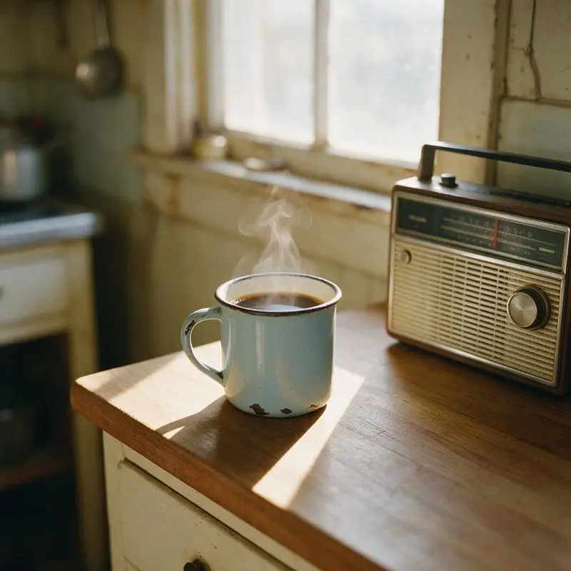 The chipped blue mug